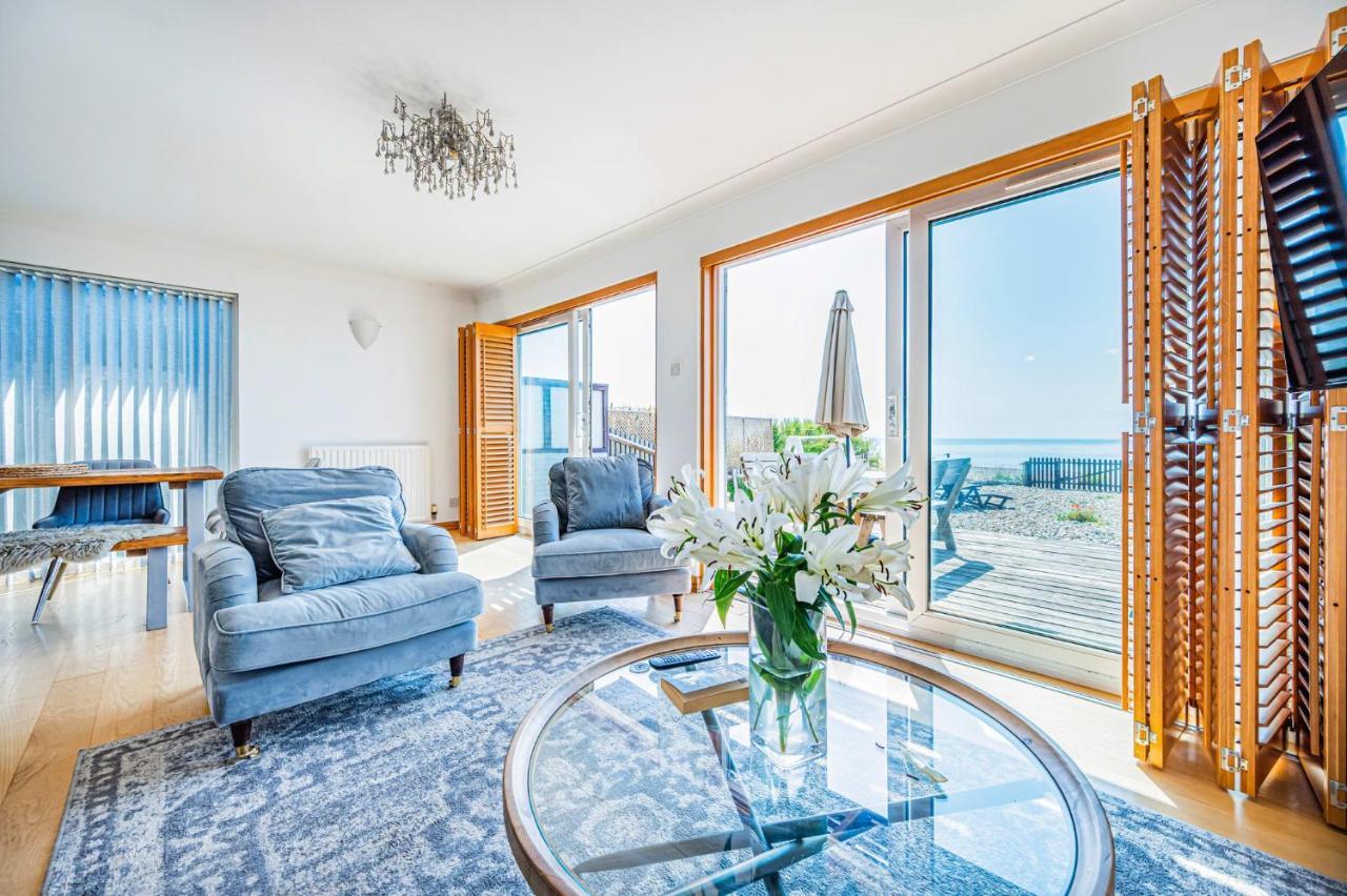 Pebble Paradise Beachfront Family Getaway Pevensey Exterior foto